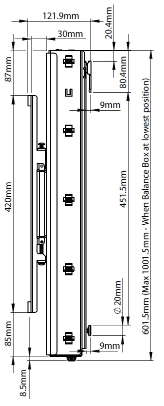 B-TECH-BT8601-Universal-Flat-Screen-Wall-Mount-with-Tool-Less-Height-Adjustment-fig-22
