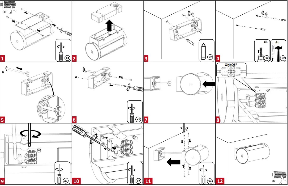 resistex Swing Waterproof Wall Lamp - fig