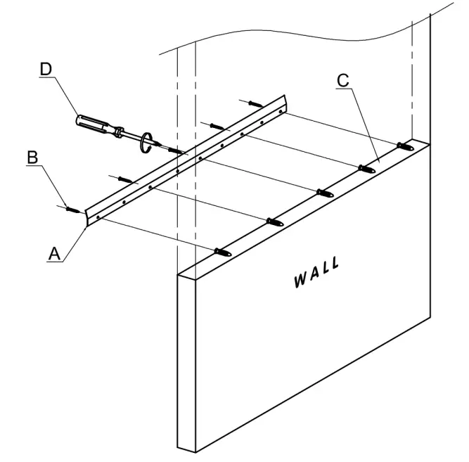robern CM2430W20369 Wood Mirror with Metal Inlay PARTS 1