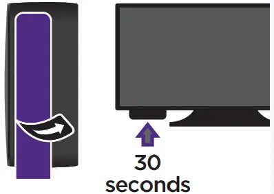 Roku 3940RW Express 4K streaming player -To apply adhesive strip3