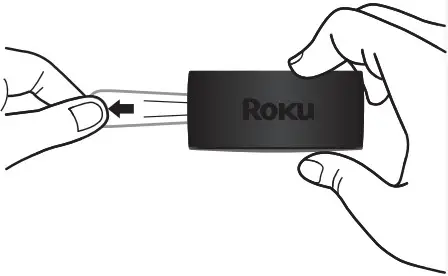 Roku 3940RW Express 4K streaming player - adhesive strip