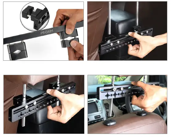 PROAIM-P-HDRT-01-Headrest-Car-Mount-for-Cameras-and-Camcorders-3