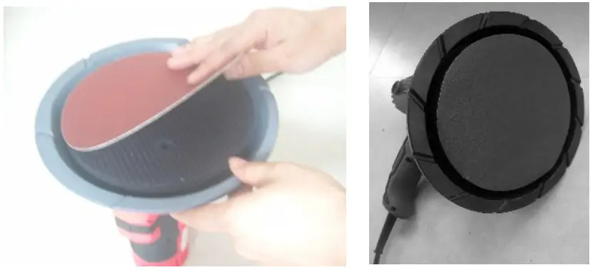 Replacing sanding paper