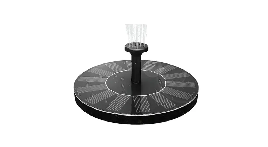 Dartwood Solar Water Fountain/bird Bath User Manual