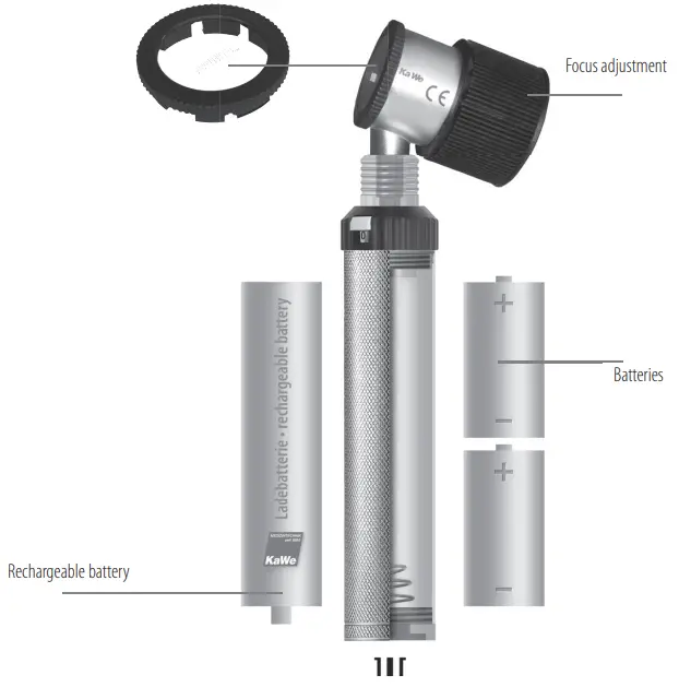 kaWe QM-1-101H Dermatoscope - Contact disk with scale