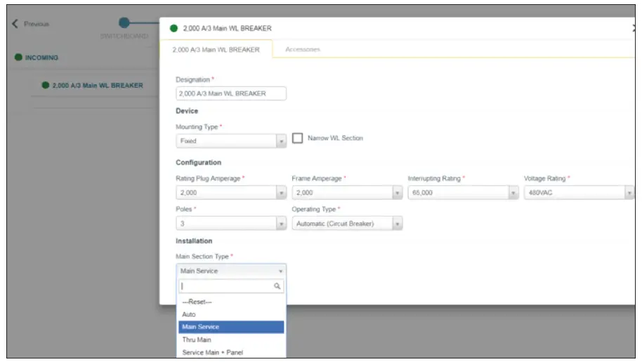 SIEMENS Generator Quick Connect Switchboards 1