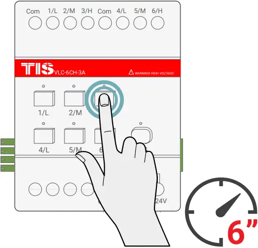 TIS 5A-6CH-V Power Relay 6 Channels 5 Amps A16