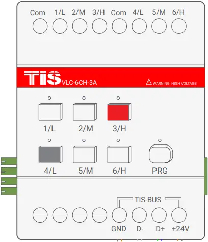 TIS 5A-6CH-V Power Relay 6 Channels 5 Amps A22