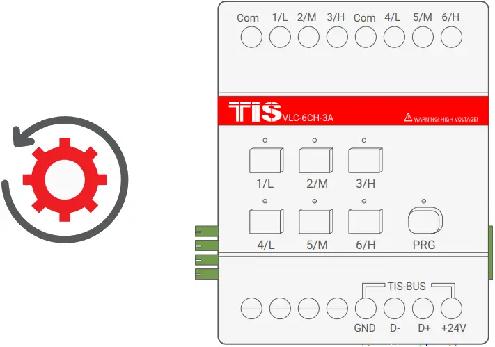 TIS 5A-6CH-V Power Relay 6 Channels 5 Amps A34