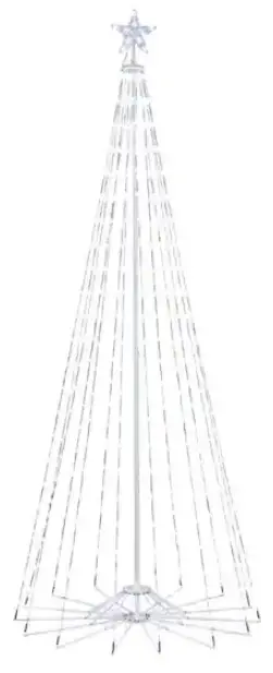 HOMEDEPOT-22KY10004-8FT-Giant-Sized-LED-Pre-Lit-Cone-Tree-with-Star-and-Timer-product