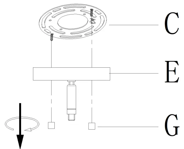 Uolfin A04811H4B Ely 4-Light Off-white and Matte Black Bohemian-Global Beaded Chandelier - fig 3