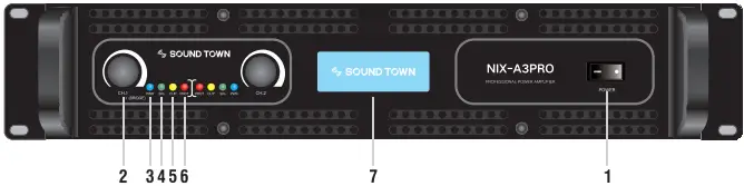 SOUND TOWN NIX-PRO Series Professional Power Amplifier-FIG2