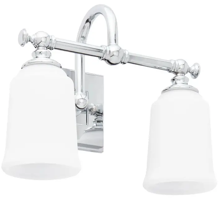 PARK HARBOR 939222 Antonia 2 Light Frosted Glass Vanity Light