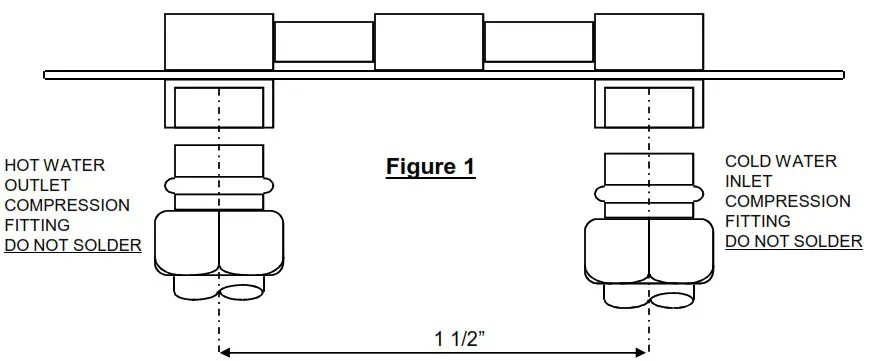 BRADFORD WHITE Electric Instantaneous Water Heater Thermostatic - MOUNTING THE UNIT 1
