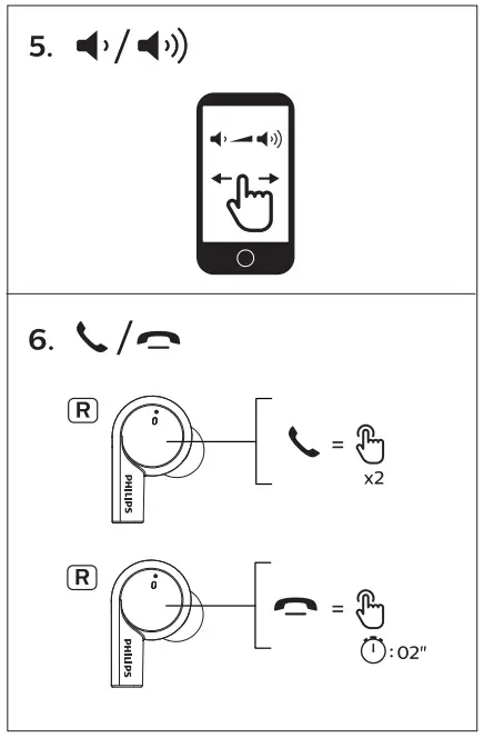 PHILIPS TAT5505 Noise Cancelling True Wireless - 4