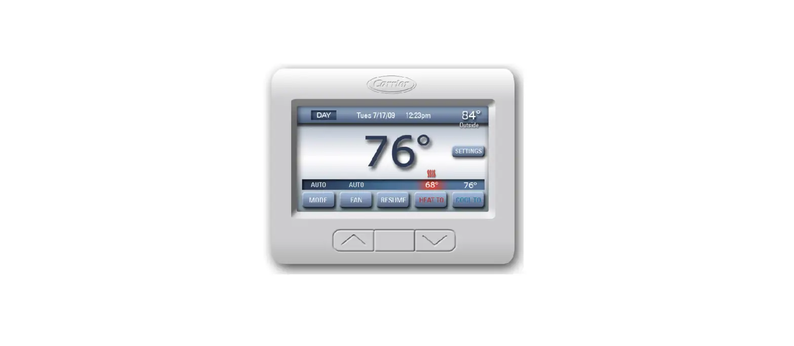 Carrier Comfort Choice Touch Thermostat User Guide