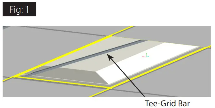 RAB RTLED1X4-19NW HC D10 RTLED Troffer Retrofit Luminaires - FIG 1