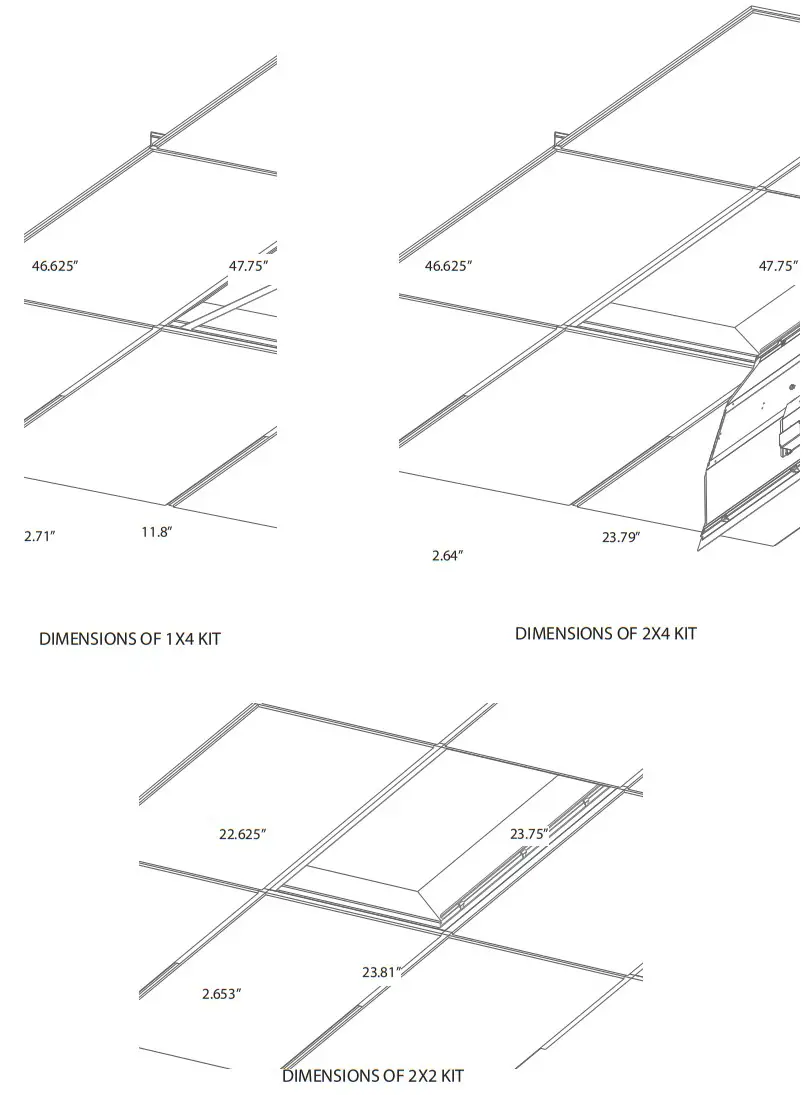 RAB RTLED1X4-19NW HC D10 RTLED Troffer Retrofit Luminaires - FIG 6