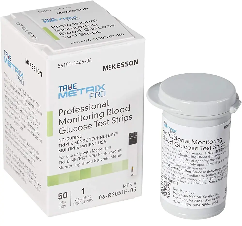 McKESSON TMX-PRO-IFU-R3TVHP03 Professional Monitoring Blood Glucose Test Strips