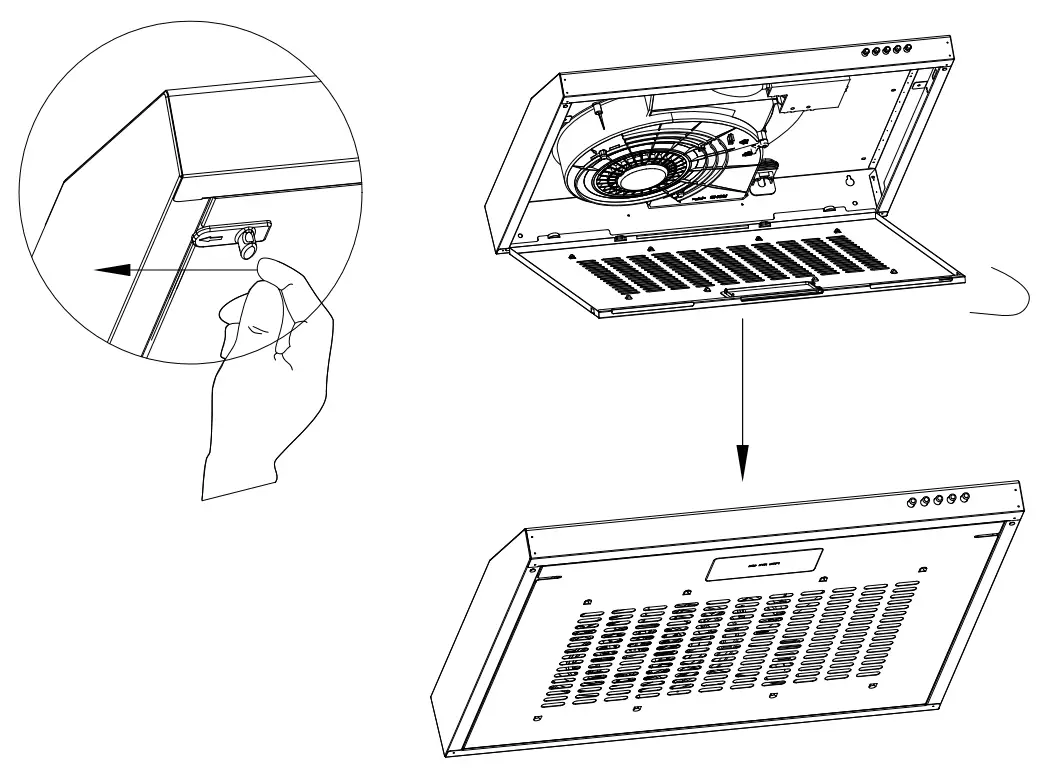 Ciarra CBCS6903 Integrated Under Cabinet Cooker Hood 60cm - Fig 17