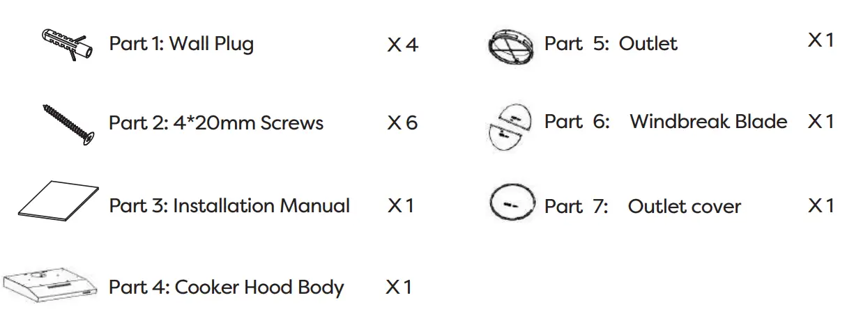 Ciarra CBCS6903 Integrated Under Cabinet Cooker Hood 60cm - Fig 2