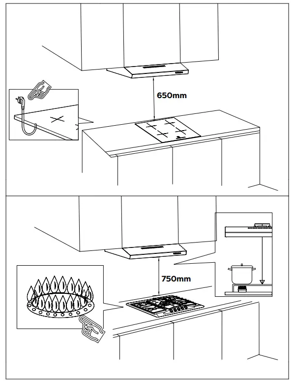 Ciarra CBCS6903 Integrated Under Cabinet Cooker Hood 60cm - Fig 5