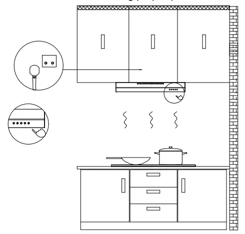 Ciarra CBCS6903 Integrated Under Cabinet Cooker Hood 60cm - Fig 9
