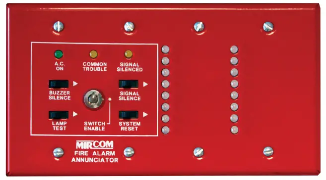 Mircom RAM 216R Remote Multiplex Annunciator Panel