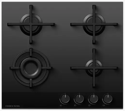 Fisher and Paykel CG604DNGGB4 Gas on Glass Cooktop