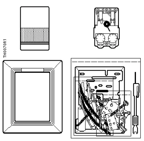SIEMENS-RETROLINE-Retrostat-Kit-for-Johnson-Controls-D-or-N-or-H-or-C-Thermostats-FIG-1