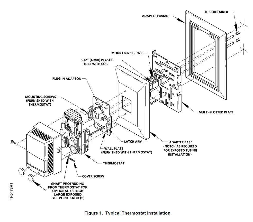 SIEMENS-RETROLINE-Retrostat-Kit-for-Johnson-Controls-D-or-N-or-H-or-C-Thermostats-FIG-2