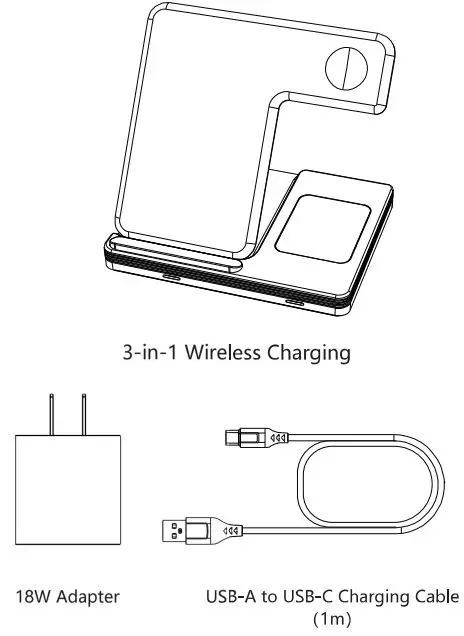 Dongguan-W311-3-in-1-Wireless-Charging-Station-FIG 1