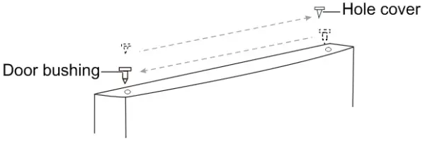 Door reversal instruction