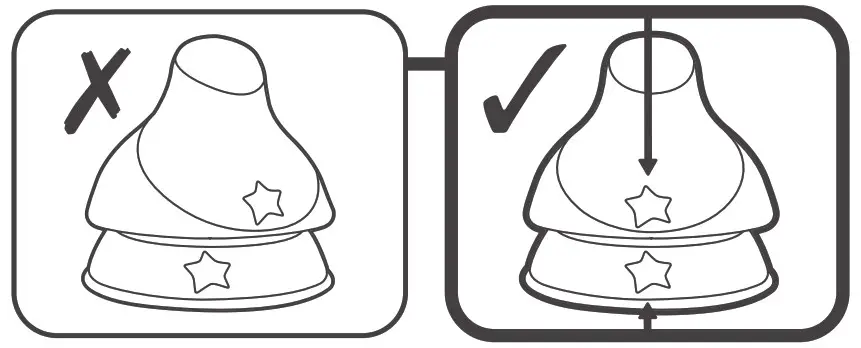 Transition Sippee Trainer Cup - Hygiene cover alignment indicator