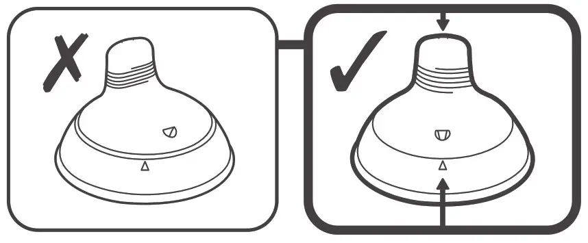 Transition Sippee Trainer Cup - Valve alignment indicator