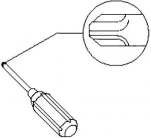 FIG 9 Philips head screwdriver