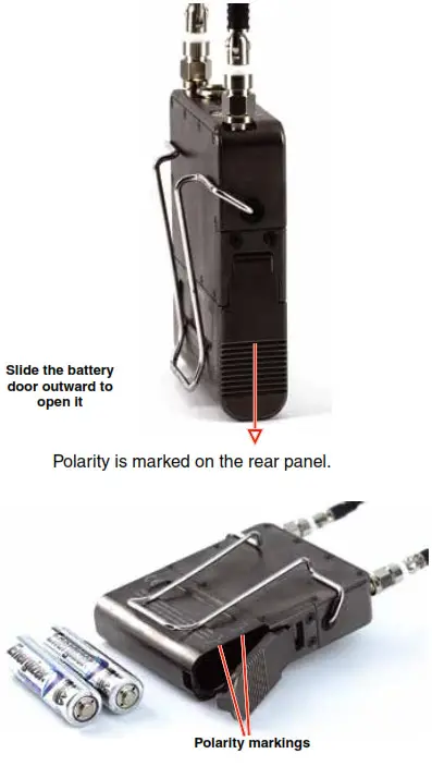 LECTROSONICS DCHR Digital Camera Hop Receiver - Installing Batteries