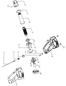 WARRIOR 1500 Watt Dual Temperature Heat Gun 56434--lug and