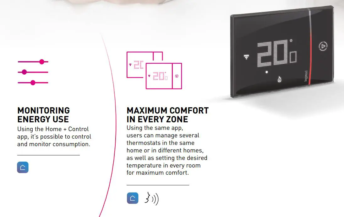 legrand 049039 Connected Thermostat Smarther with Netatmo Flush Mounting User Guide - MONITORING
