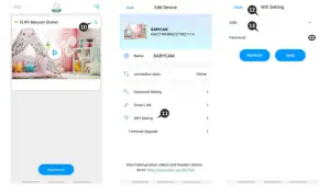 ELRO BC3000 Baby Monitor Royale HD Babyphone with 27.7 cm Touchscreen and App - Android smartphone 2