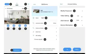 ELRO BC3000 Baby Monitor Royale HD Babyphone with 27.7 cm Touchscreen and App - Android smartphone 7