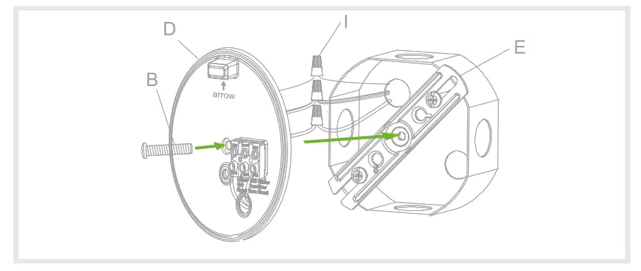 home zone ES00931G Smart Auto CCT Triple Head Security Flood Light - mounting bracket 1