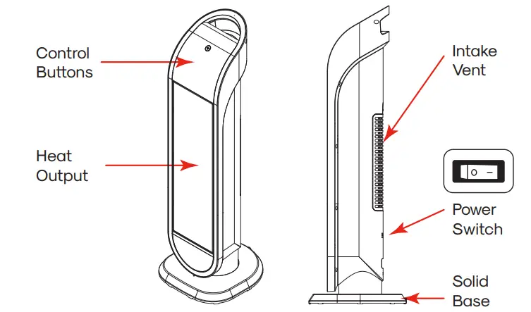 atomi smart AT1482 Smart WiFi Ceramic Tabletop Heater - fig