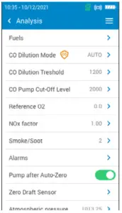 Combustion Analysis, Saving & Printing