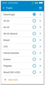 Combustion Analysis, Saving & Printing