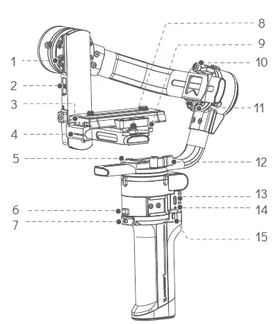 MOZA Aircross 3 Axis Handheld Gimbal Stabilizer Professional Kit FIG1
