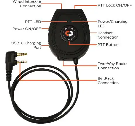 CrewPlex Two Way I-O Headset Adaptor logo fig-1