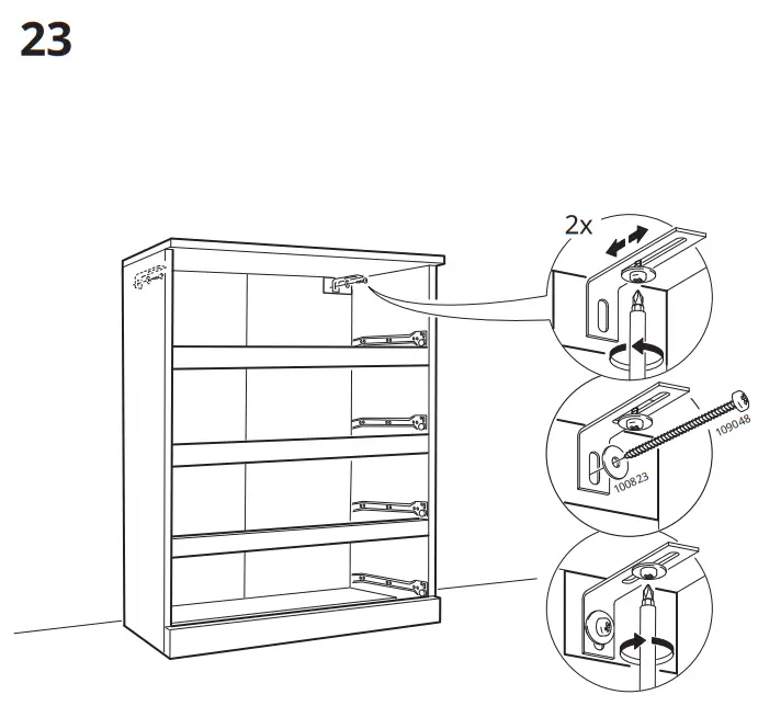 IKEA 20354646 MALM Chest of 4 Drawers - fig 18