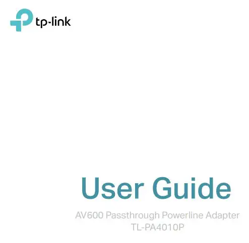 tp-link AV600 Passthrough Powerline Adapter