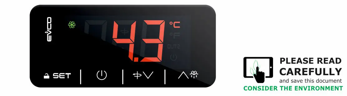 EVCO EV3143 Advanced Controller - Cover